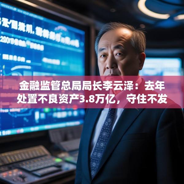 金融监管总局局长李云泽：去年处置不良资产3.8万亿，守住不发生系统性风险底线