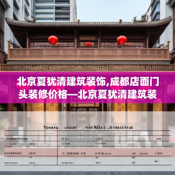 北京夏犹清建筑装饰,成都店面门头装修价格—北京夏犹清建筑装饰334.a210b211c214fgy.221sdA