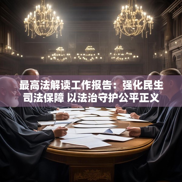 最高法解读工作报告：强化民生司法保障 以法治守护公平正义