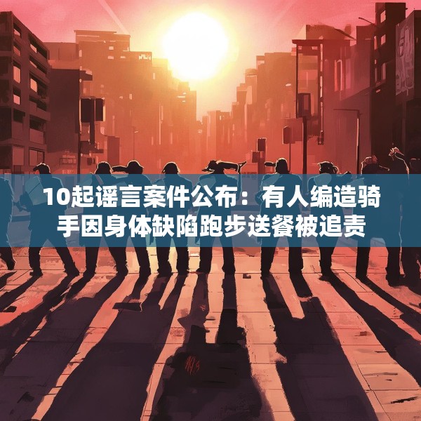 10起谣言案件公布：有人编造骑手因身体缺陷跑步送餐被追责