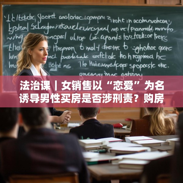 法治课｜女销售以“恋爱”为名诱导男性买房是否涉刑责？购房合同有效吗？