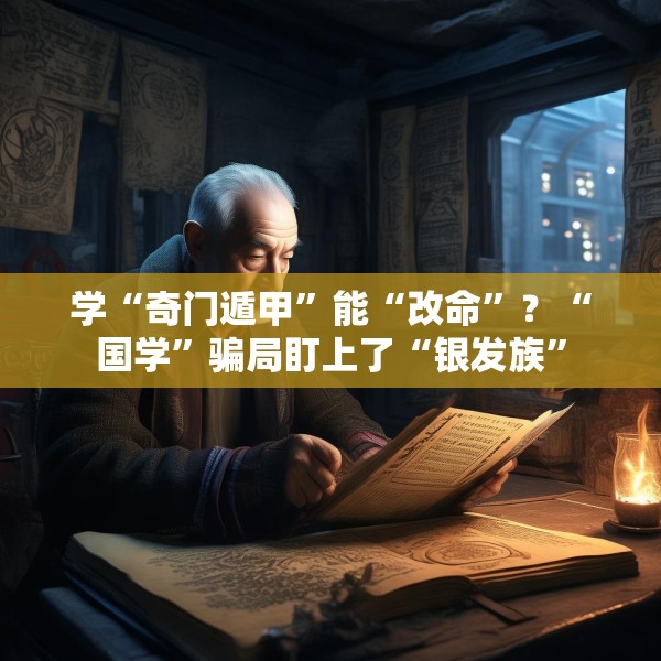 学“奇门遁甲”能“改命”？“国学”骗局盯上了“银发族”