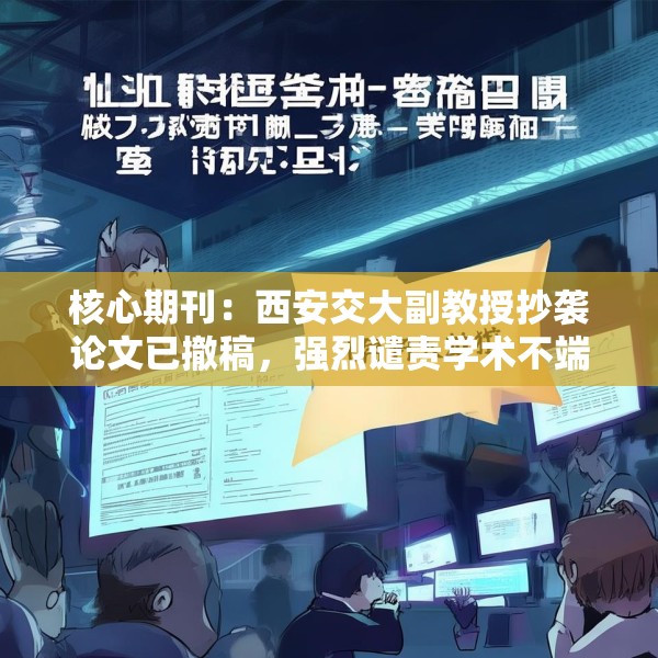 核心期刊：西安交大副教授抄袭论文已撤稿，强烈谴责学术不端