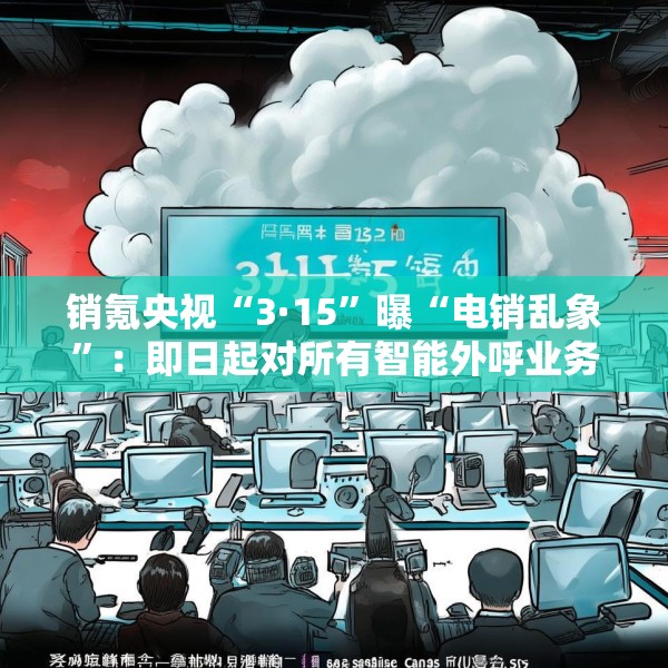 销氪央视“3·15”曝“电销乱象”：即日起对所有智能外呼业务自查自纠