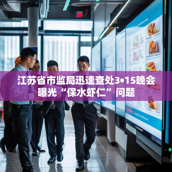 江苏省市监局迅速查处3•15晚会曝光“保水虾仁”问题
