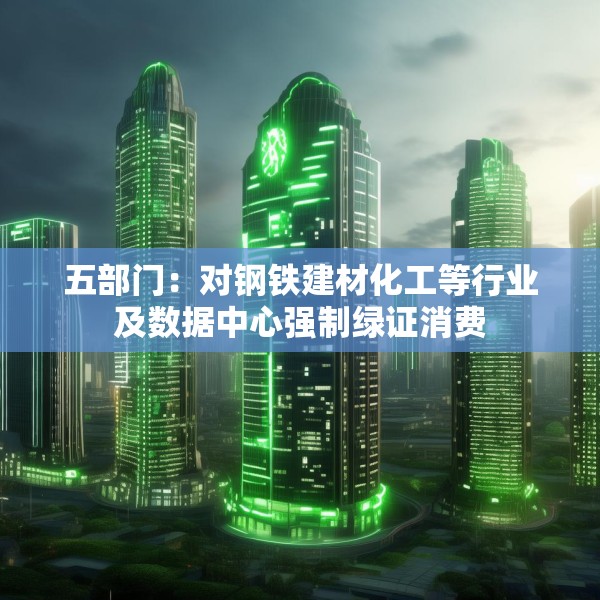 五部门：对钢铁建材化工等行业及数据中心强制绿证消费