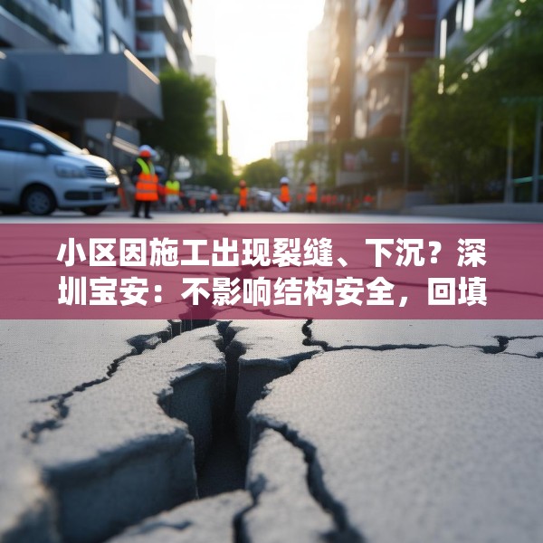 小区因施工出现裂缝、下沉？深圳宝安：不影响结构安全，回填后统一修复