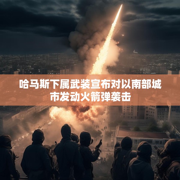 哈马斯下属武装宣布对以南部城市发动火箭弹袭击
