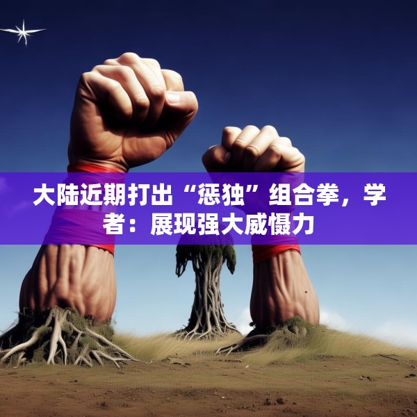 大陆近期打出“惩独”组合拳，学者：展现强大威慑力