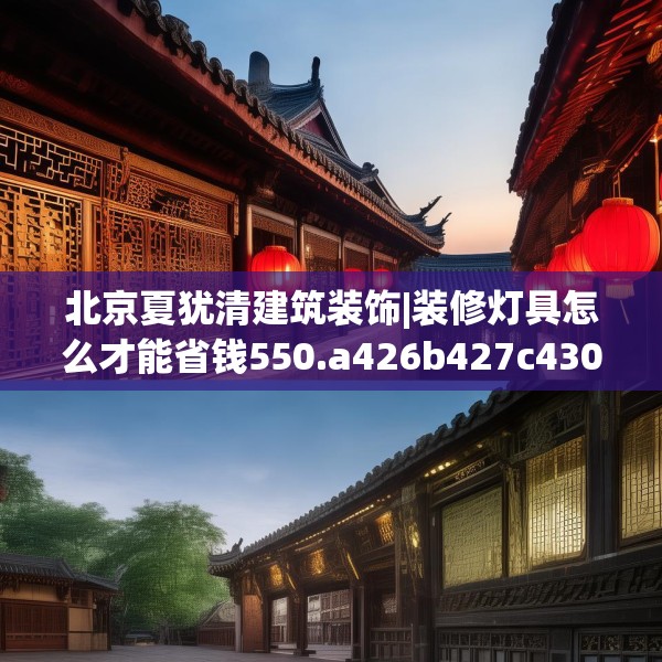 北京夏犹清建筑装饰|装修灯具怎么才能省钱550.a426b427c430fgy.437sdA