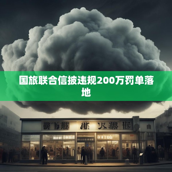 国旅联合信披违规200万罚单落地