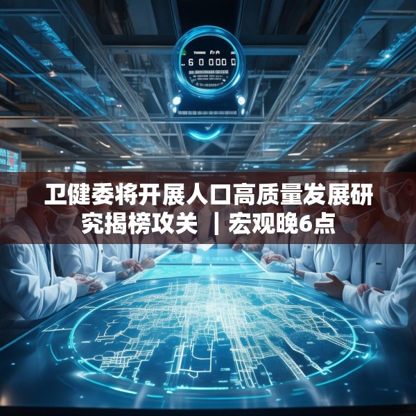 卫健委将开展人口高质量发展研究揭榜攻关 ｜宏观晚6点