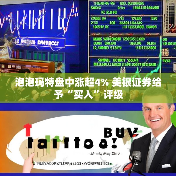 泡泡玛特盘中涨超4% 美银证券给予“买入”评级