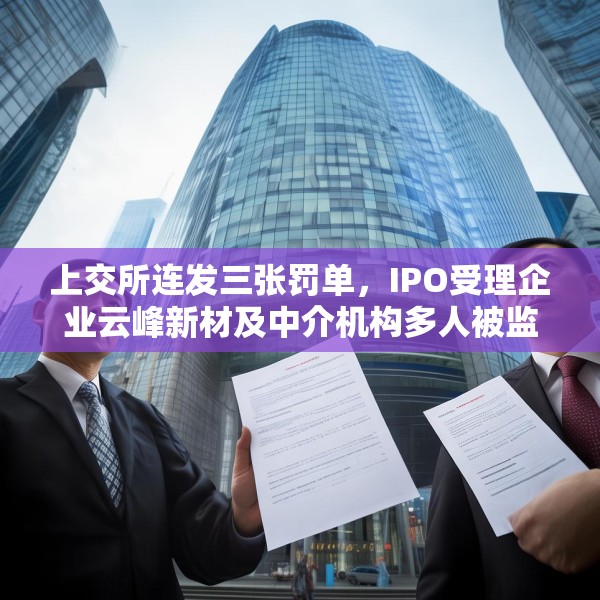 上交所连发三张罚单，IPO受理企业云峰新材及中介机构多人被监管警示