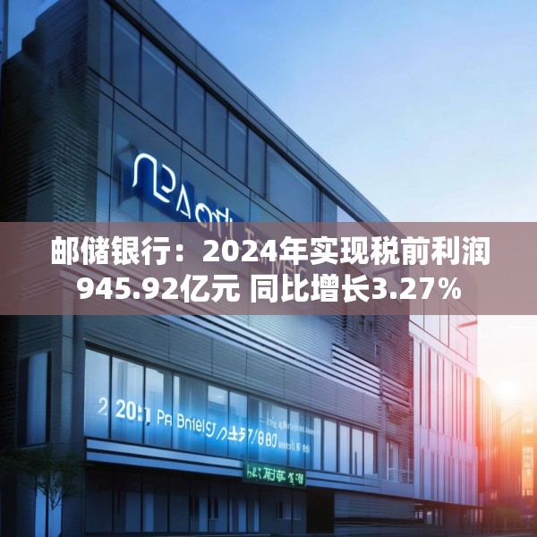 邮储银行：2024年实现税前利润945.92亿元 同比增长3.27%