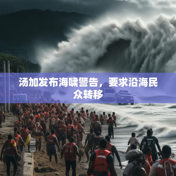 汤加发布海啸警告，要求沿海民众转移
