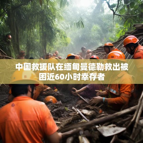 中国救援队在缅甸曼德勒救出被困近60小时幸存者