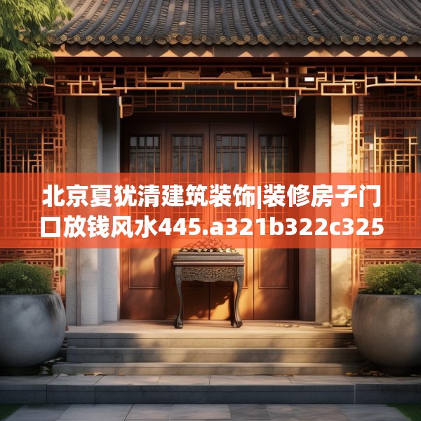 北京夏犹清建筑装饰|装修房子门口放钱风水445.a321b322c325fgy.332poiy