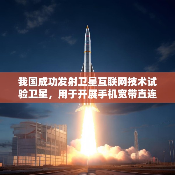 我国成功发射卫星互联网技术试验卫星，用于开展手机宽带直连卫星等