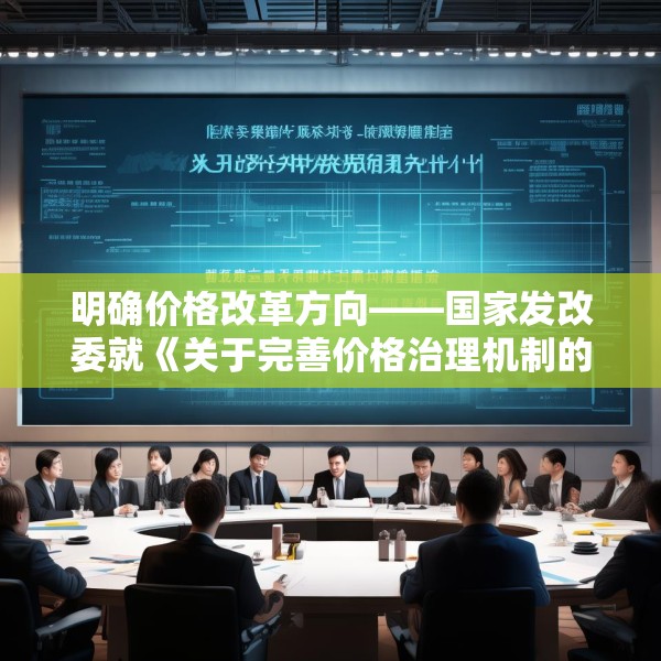 明确价格改革方向——国家发改委就《关于完善价格治理机制的意见》答问