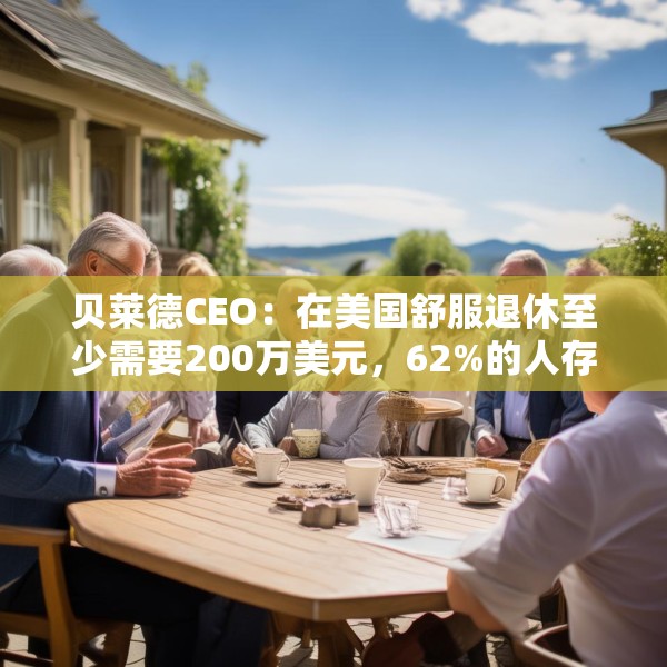 贝莱德CEO：在美国舒服退休至少需要200万美元，62%的人存款不到15万美元