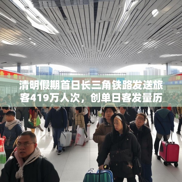 清明假期首日长三角铁路发送旅客419万人次，创单日客发量历史新高