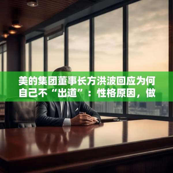 美的集团董事长方洪波回应为何自己不“出道”：性格原因，做企业家IP是耗时间的事