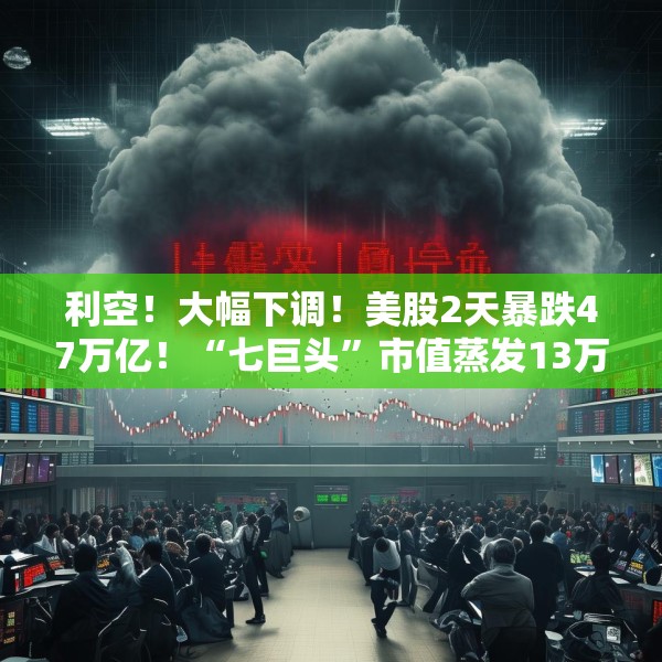 利空！大幅下调！美股2天暴跌47万亿！“七巨头”市值蒸发13万亿元