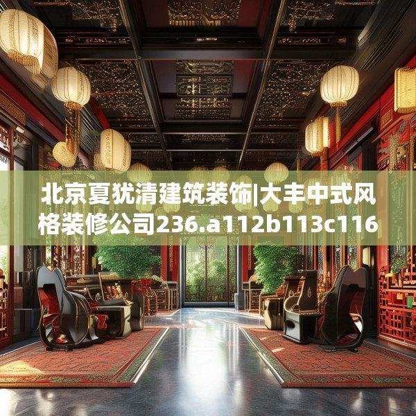 北京夏犹清建筑装饰|大丰中式风格装修公司236.a112b113c116fgy.12376678