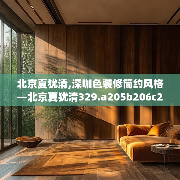 北京夏犹清,深咖色装修简约风格—北京夏犹清329.a205b206c209fgy.216fds