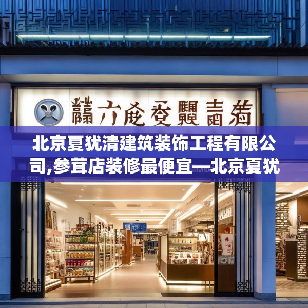 北京夏犹清建筑装饰工程有限公司,参茸店装修最便宜—北京夏犹清建筑装饰工程有限公司309.a185b186c189fgy.196uyk