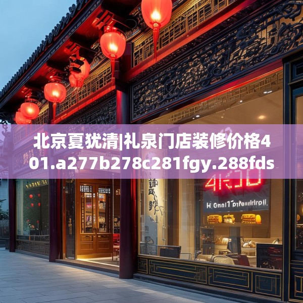 北京夏犹清|礼泉门店装修价格401.a277b278c281fgy.288fds