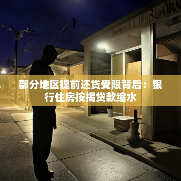 部分地区提前还贷受限背后：银行住房按揭贷款缩水