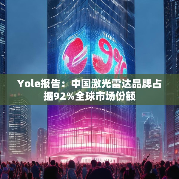 Yole报告：中国激光雷达品牌占据92%全球市场份额