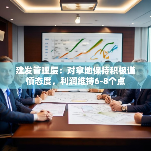 建发管理层：对拿地保持积极谨慎态度，利润维持6-8个点