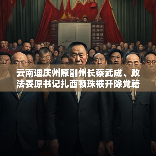 云南迪庆州原副州长蔡武成、政法委原书记扎西顿珠被开除党籍