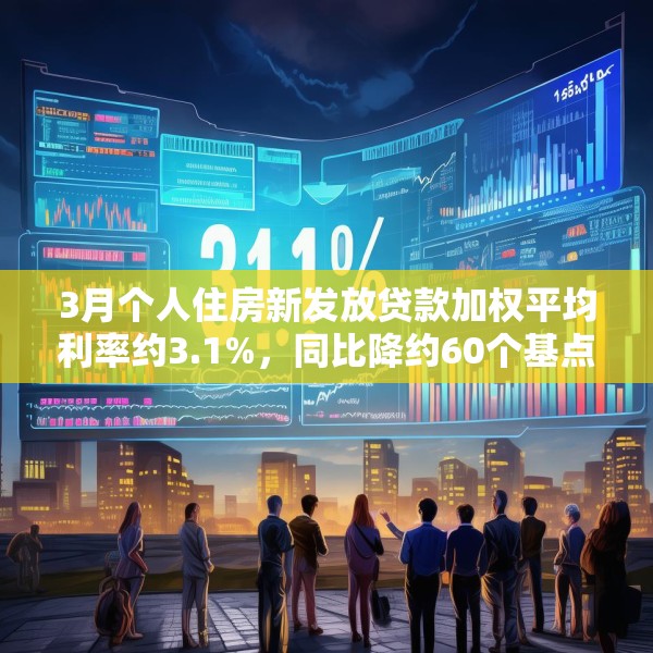 3月个人住房新发放贷款加权平均利率约3.1%，同比降约60个基点