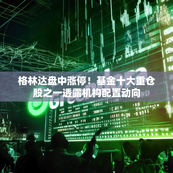 格林达盘中涨停！基金十大重仓股之一透露机构配置动向