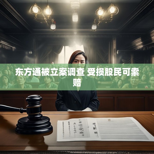 东方通被立案调查 受损股民可索赔