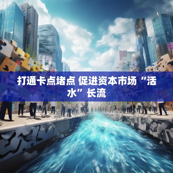 打通卡点堵点 促进资本市场“活水”长流