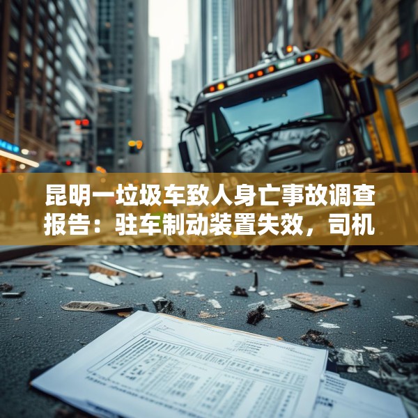 昆明一垃圾车致人身亡事故调查报告：驻车制动装置失效，司机欲阻停被撞