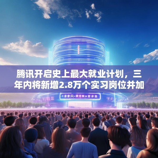 腾讯开启史上最大就业计划，三年内将新增2.8万个实习岗位并加大转化录用