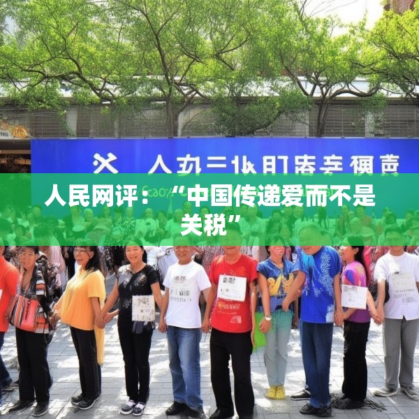 人民网评：“中国传递爱而不是关税”