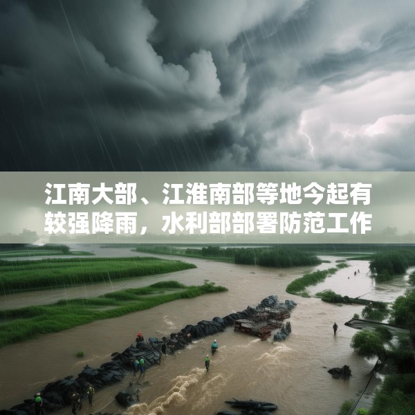 江南大部、江淮南部等地今起有较强降雨，水利部部署防范工作