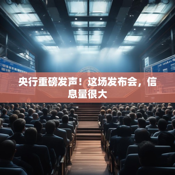央行重磅发声！这场发布会，信息量很大