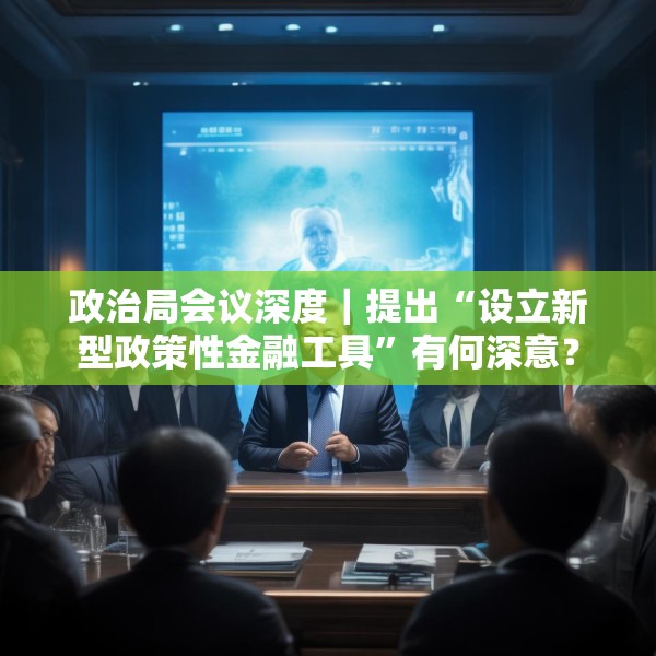 政治局会议深度｜提出“设立新型政策性金融工具”有何深意？