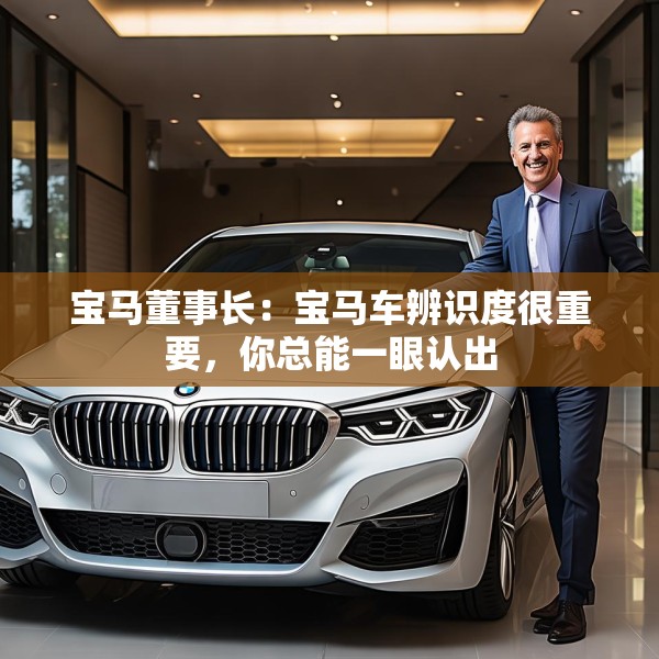 宝马董事长：宝马车辨识度很重要，你总能一眼认出