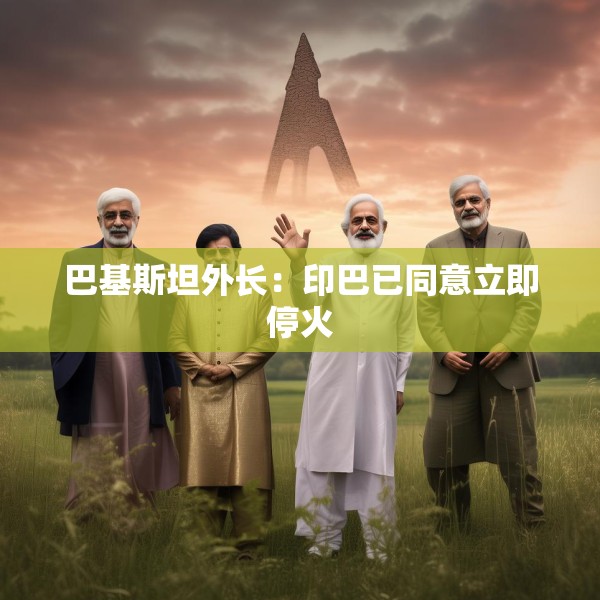 巴基斯坦外长：印巴已同意立即停火