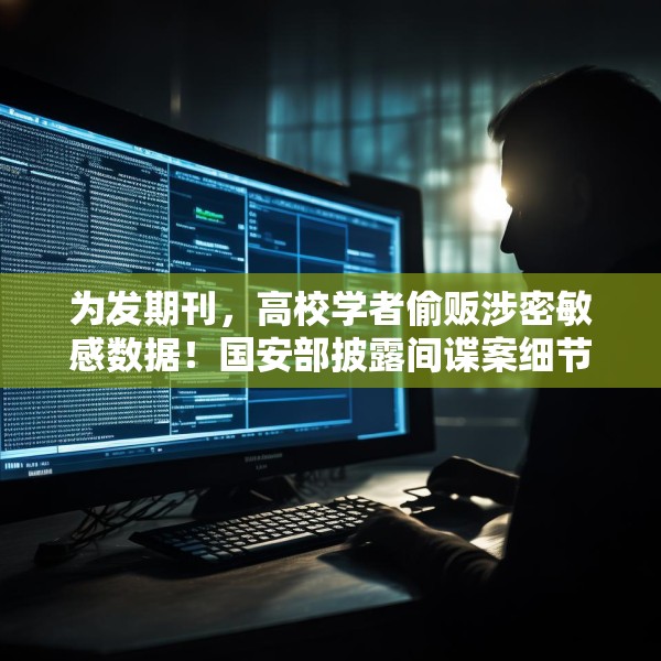 为发期刊，高校学者偷贩涉密敏感数据！国安部披露间谍案细节