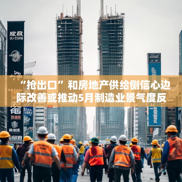 “抢出口”和房地产供给侧信心边际改善或推动5月制造业景气度反弹｜宏观晚6点